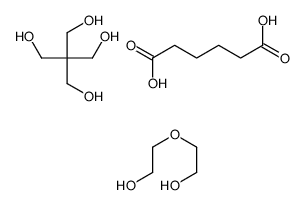2,2-bis(hydroxymethyl)propane-1,3-diol: hexanedioic acid: 2-(2-hydroxy ethoxy)ethanol结构式