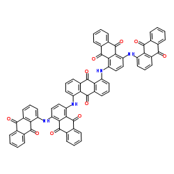 1,5-bis[[4-[(9,10-dihydro-9,10-dioxo-1-anthryl)amino]-9,10-dihydro-9,10-dioxo-1-anthryl]amino]anthraquinone structure