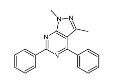 1,3-dimethyl-4,6-diphenylpyrazolo[3,4-d]pyrimidine结构式