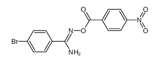 O-(p-Nitro-benzoyl)-p-brom-benzamidoxim Structure