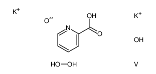 双过氧钾(吡啶-2-羧基)氧杂钒酸钾结构式