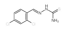Hydrazinecarbothioamide,2-[(2,4-dichlorophenyl)methylene]-结构式