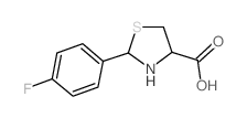 2-(4-氟苯基)-噻唑烷-4-羧酸结构式