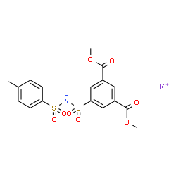 dimethyl 5-(N-tosylsulphamoyl)isophthalate, potassium salt Structure