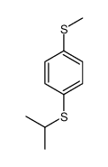 1-methylsulfanyl-4-propan-2-ylsulfanylbenzene结构式
