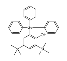 4-tert-butyl-2-trimethylsilyl-6-triphenylgermylphenol Structure
