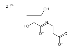 zinc,3-[(2,4-dihydroxy-3,3-dimethyl-1-oxidobutylidene)amino]propanoate Structure