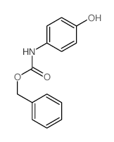 Carbamicacid, N-(4-hydroxyphenyl)-, phenylmethyl ester结构式