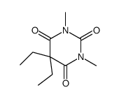 5,5-diethyl-1,3-dimethyl-1,3-diazinane-2,4,6-trione结构式