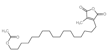 17-(4-methyl-2,5-dioxofuran-3-yl)heptadecyl acetate Structure
