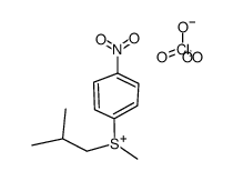 Isobutylmethyl(p-nitrophenyl)sulfonium perchlorate Structure