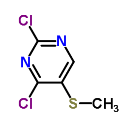 2,4-二氯-5-甲巯基嘧啶结构式