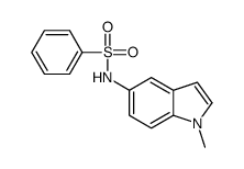 N-(1-methylindol-5-yl)benzenesulfonamide结构式