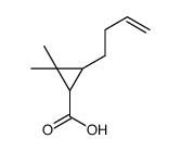 3-(3-Butenyl)-2,2-dimethyl-1-cyclopropanecarboxylic acid结构式