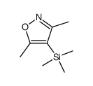 3,5-dimethyl-4-(trimethylsilyl)isoxazole结构式