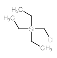 (chloromethyl)(triethyl)silane structure