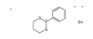 trimethyl-(2-phenyl-1,3-dithian-2-yl)stannane结构式