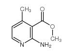 2-氨基-4-甲基吡啶-3-甲酸甲酯结构式