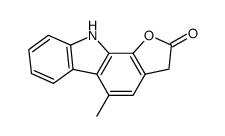 5-methyl-2,3-dihydrofuro[2,3-a]carbazol-2-one结构式