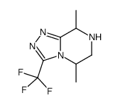 5,6,7,8-四氢-5,8-二甲基-3-三氟甲基-1,2,4-噻唑并[4,3-a]吡啶结构式