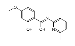 Benzamide, 2-hydroxy-4-methoxy-N-(6-methyl-2-pyridinyl)- (9CI)结构式