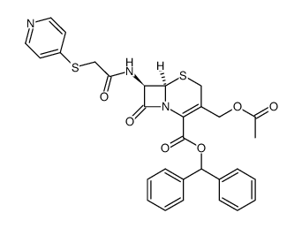 Cephapirin benzhydryl ester Structure