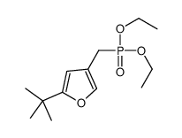 2-tert-butyl-4-(diethoxyphosphorylmethyl)furan Structure