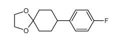 8-(4-Fluorophenyl)-1,4-dioxaspiro[4.5]decane Structure