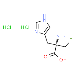 α-Fluoromethyl-L-histidine dihydrochloride Structure