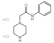 N-苯基-2-哌嗪-1-基乙酰胺双盐酸盐结构式