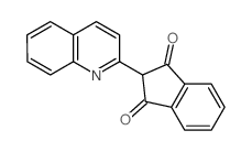 1H-Indene-1,3(2H)-dione,2-(2-quinolinyl)- Structure