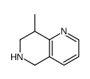 8-methyl-5,6,7,8-tetrahydro-1,6-naphthyridine结构式
