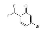 4-溴-1-二氟甲基-2-吡啶酮结构式