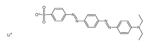 lithium p-[[p-[[p-(diethylamino)phenyl]azo]phenyl]azo]benzenesulphonate结构式