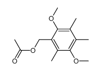 1-acetoxymethyl-2,5-dimethoxy-3,4,6-trimethyl-benzene结构式