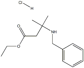 3-(苄基氨基)-3-甲基丁酸乙酯盐酸盐结构式