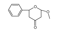 (2R,6S)-2-methoxy-6-phenyloxan-4-one结构式