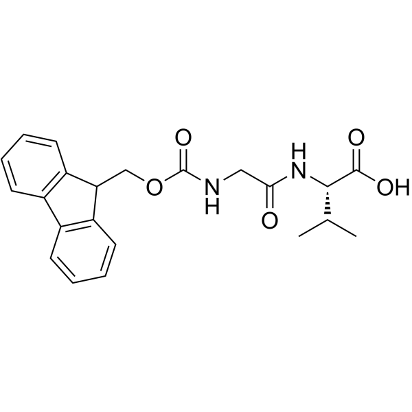 N-Fmoc-甘氨酰缬氨酸结构式