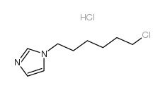 1-(6-氯-己基)-1H-咪唑盐酸盐结构式