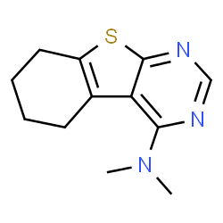 N,N-二甲基-5,6,7,8-四氢苯并[4,5]噻吩并[2,3-d]嘧啶-4-胺结构式