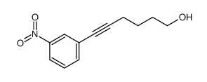 6-(3-nitrophenyl)-5-hexyn-1-ol结构式