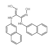 N-[1,2-bis(naphthalen-2-ylamino)-2-nitroso-ethenyl]hydroxylamine Structure