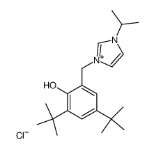 [1-OH-4,6-di-tert-butyl-2-CH2C3H3N2(isopropyl)-C6H2]Cl结构式