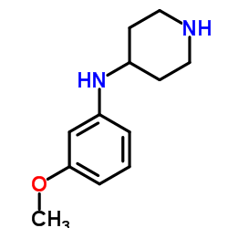 N-(3-Methoxyphenyl)-4-piperidinamine结构式