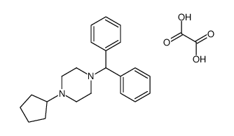 1-benzhydryl-4-cyclopentylpiperazine,oxalic acid Structure