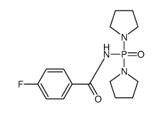 N-dipyrrolidin-1-ylphosphoryl-4-fluorobenzamide结构式