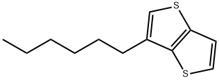 3-己基-噻吩并[3,2-B]噻吩结构式