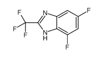 4,6-difluoro-2-(trifluoromethyl)-1H-benzimidazole Structure