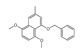 5,8-dimethoxy-3-methyl-1-phenylmethoxynaphthalene结构式