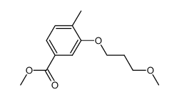 3-(3-methoxy-propoxy)-4-methyl-benzoic acid methyl ester Structure